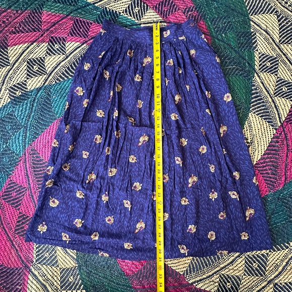 Purple Vintage Maxi Skirt Size 10 - Picture 2 of 4